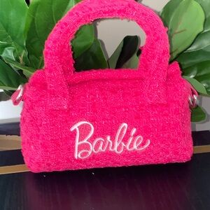 Barbie Pink Mini Bag Plush Material